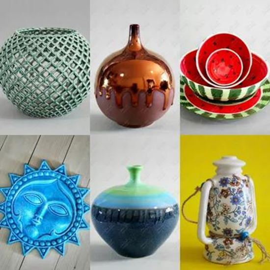 تصویر  pottery and enamel