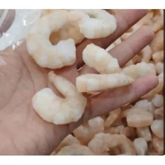 تصویر  Fresh and frozen shrimp. King shrimp and other types
